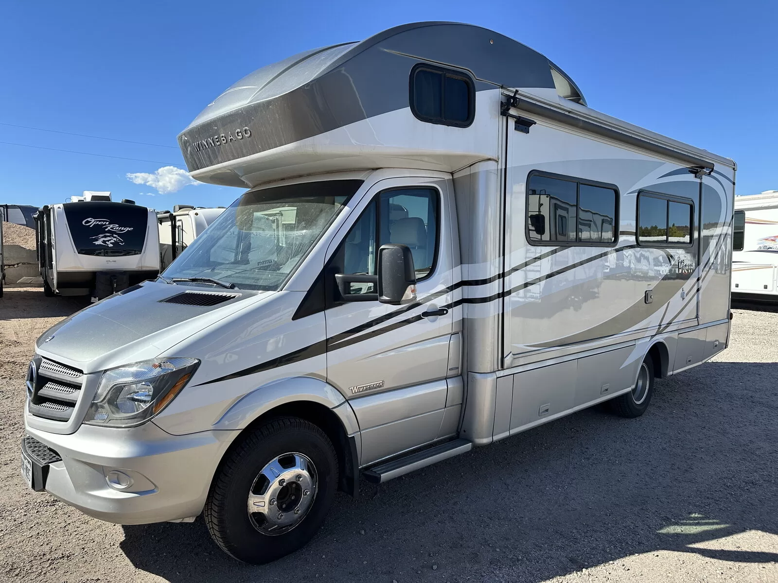 2015 Winnebago 24M Class B+ kitchen and dining area at All Star Rv in Littleton, CO