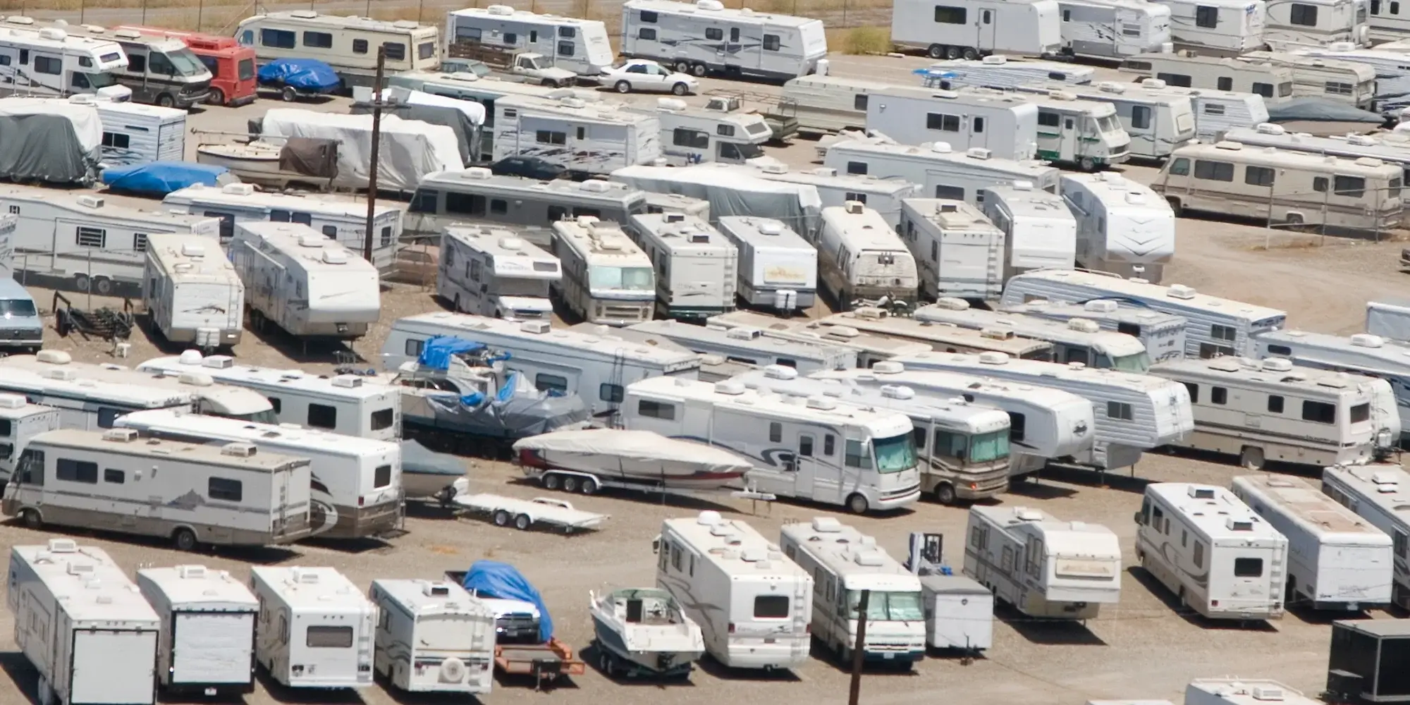 Dense RV storage lot